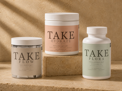 The Gut Reset — TAKE Flora, Flow, and Hydrate bundle for digestive support and gut health on GLP-1 medications including Ozempic and Wegovy