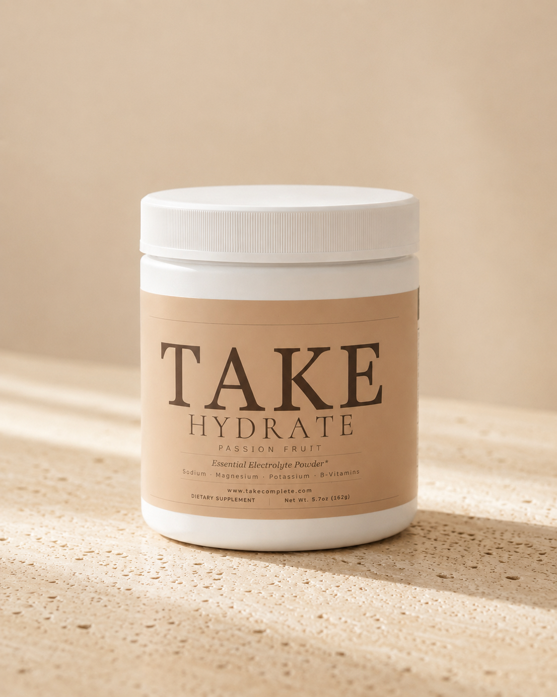 TAKE Hydrate Passion Fruit essential electrolyte powder for GLP-1 users on Ozempic and Wegovy