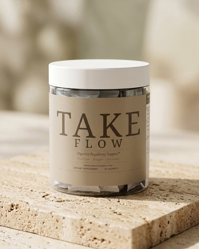 TAKE Flow digestive support powder for Ozempic constipation, bloating, and nausea