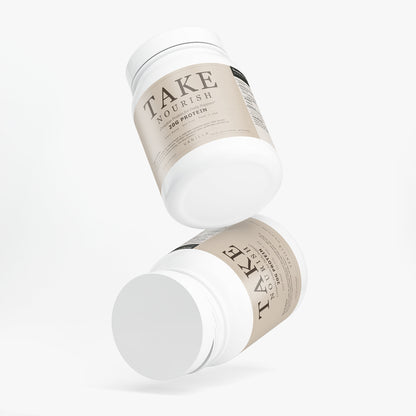 TAKE Nourish Vanilla plant protein label, panel 4 of 5
