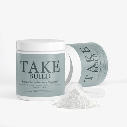 TAKE Build creatine electrolyte powder label, panel 3 of 5