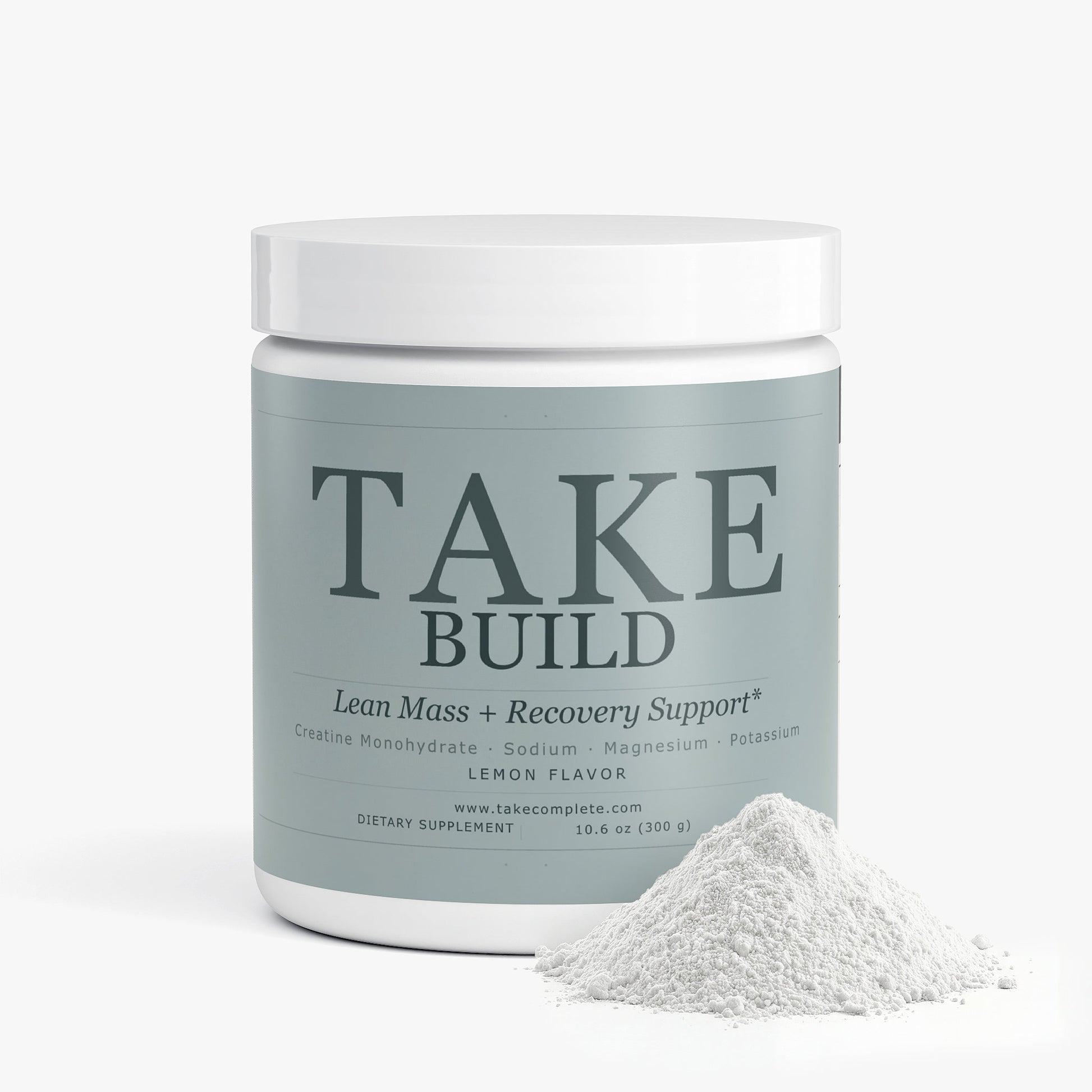 TAKE Build creatine electrolyte powder label, panel 2 of 5