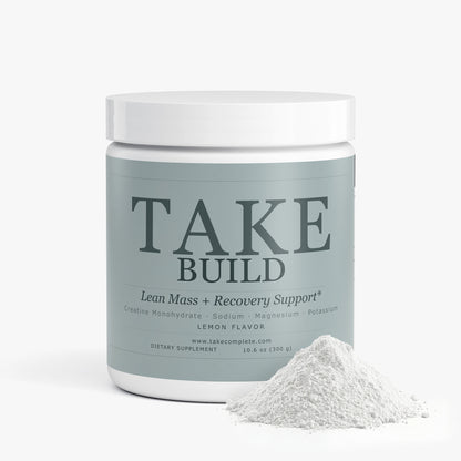 TAKE Build creatine electrolyte powder label, panel 2 of 5