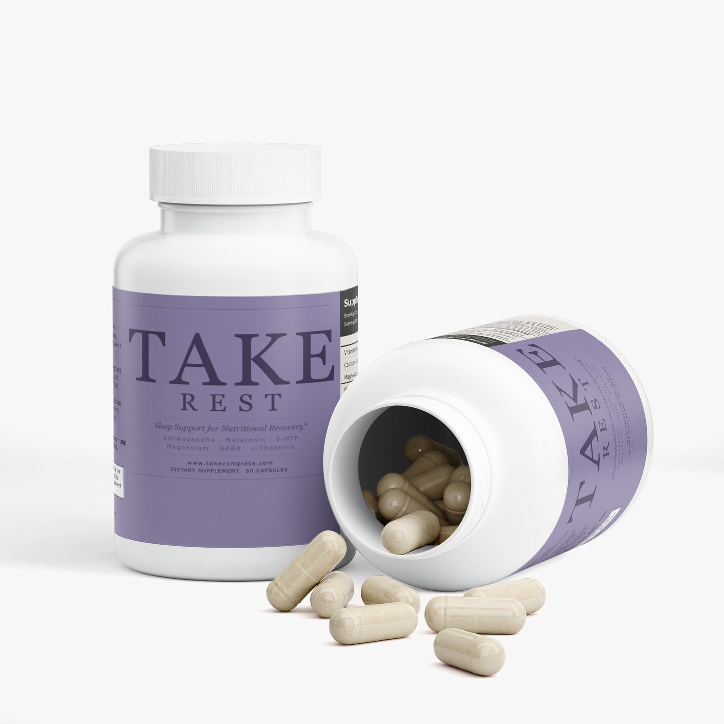 TAKE Rest sleep support label, panel 3 of 4