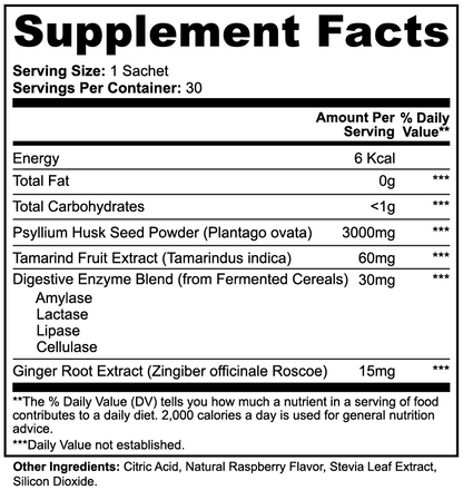 TAKE Flow supplement facts label